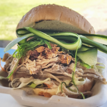 Pork w sesame, cucumber, miso